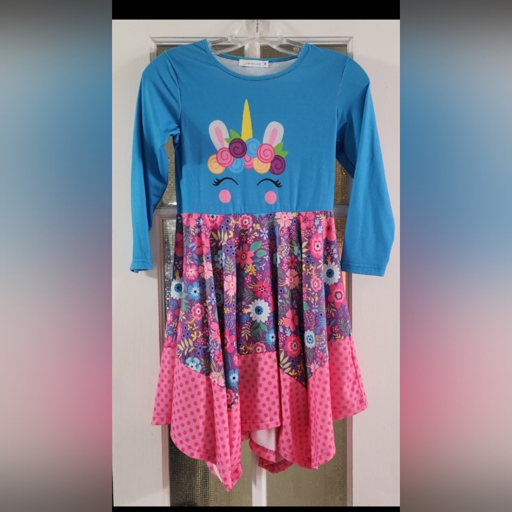 Girls Casual Handkerchief Dress